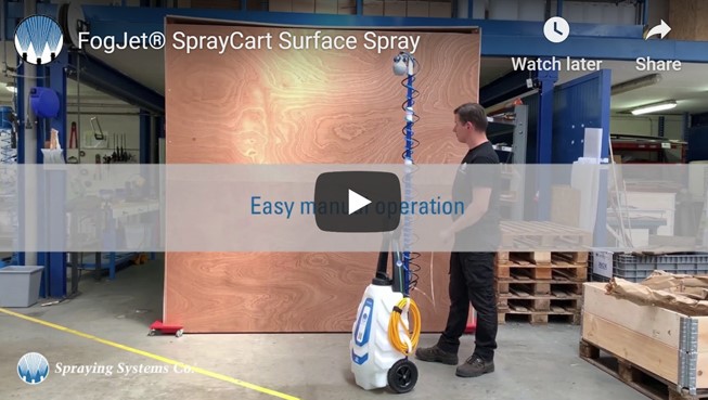 Pulvérisation de surface FogJet SprayCart