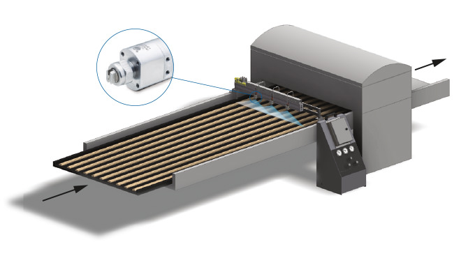 Pulvérisation d'un agent de démoulage dans une boulangerie