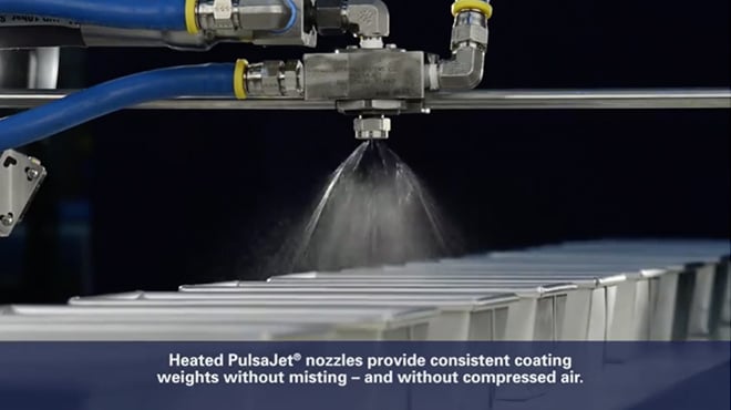 Pan Lubrication with PulsaJet Spray Nozzles