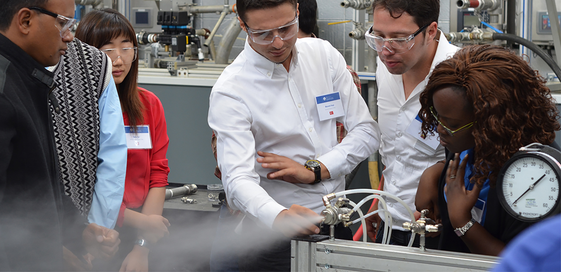 dimostrazione degli ugelli a spruzzo