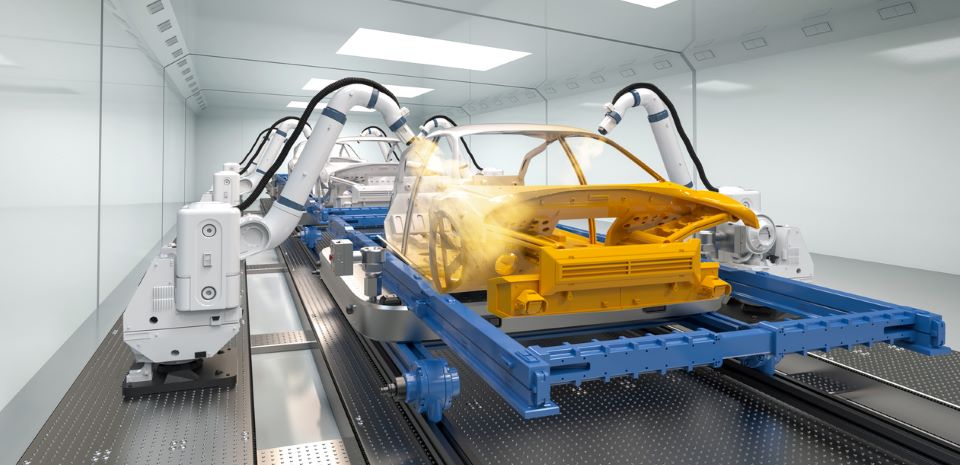 塗装工程での静電気除去