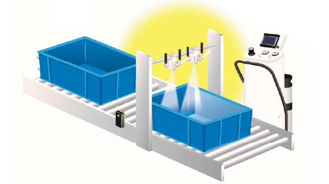 菓子メーカーでの離型油塗布の自動化事例