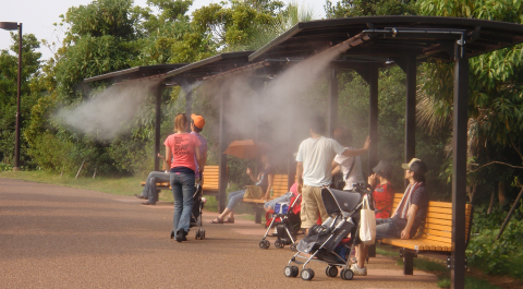 ミスト冷房システム