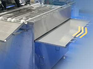 パウチ用水切りユニットドレイン受けの設計