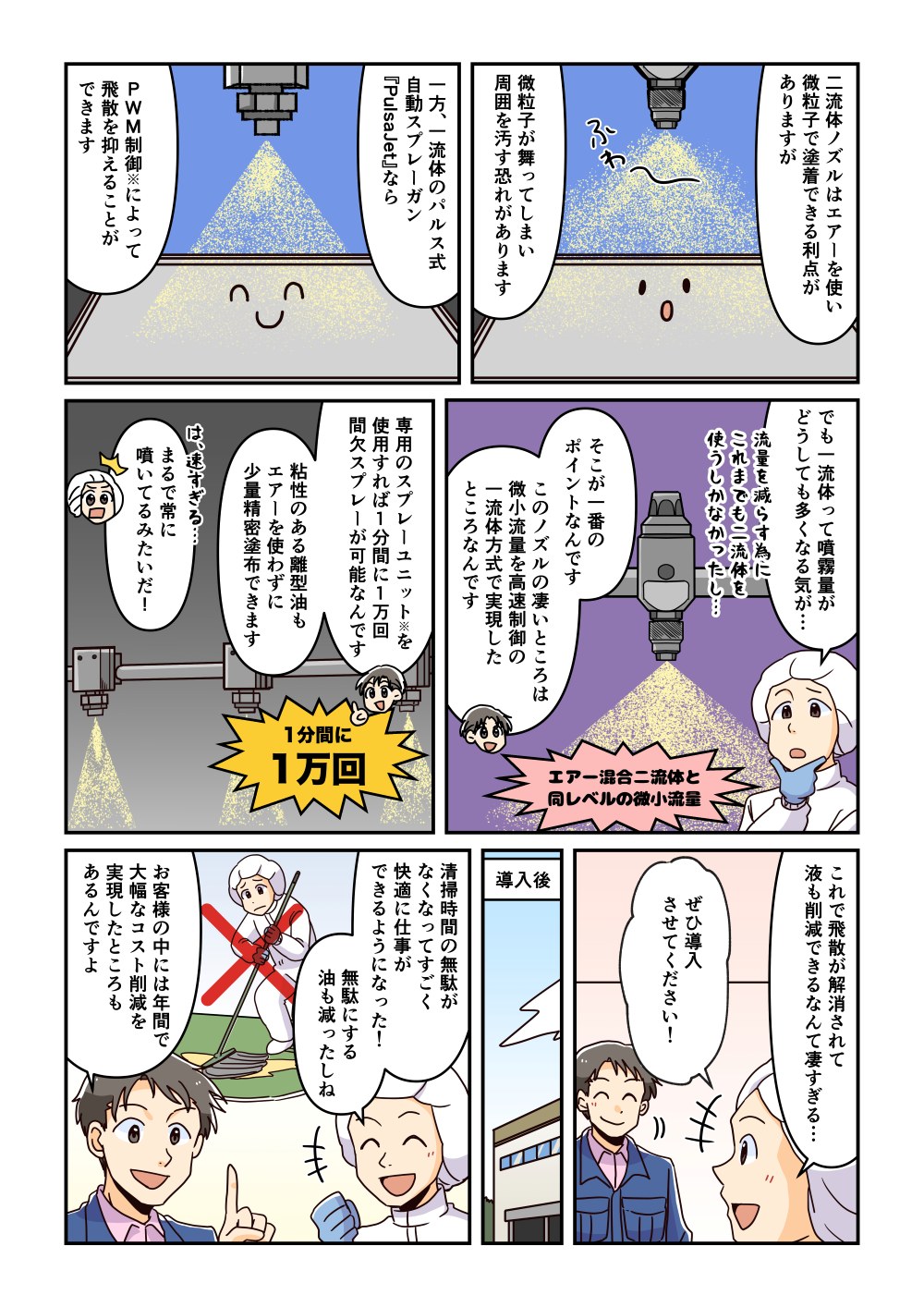 PulsaJetで飛散防止-漫画②