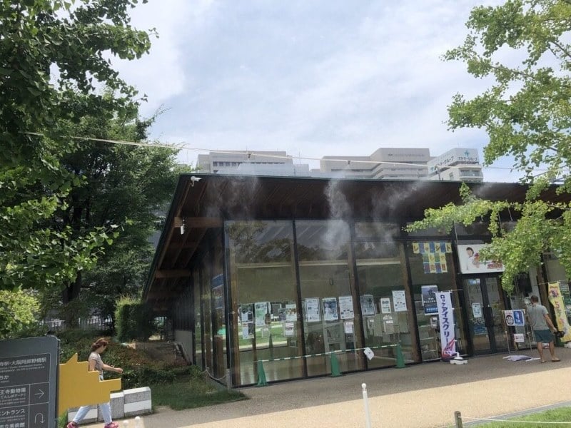 水道接続型ミストキット使用例-施設