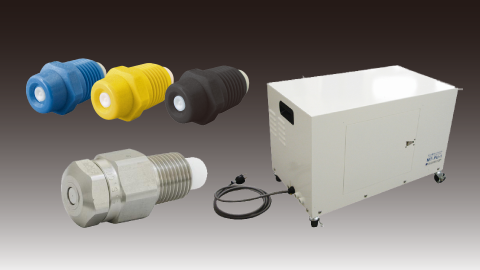 一流体・微細ミストノズルとポンプ