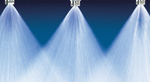 nozzle spraying water