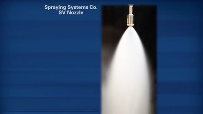 SV SprayDry Nozzle with Swirlchamber Design spraying