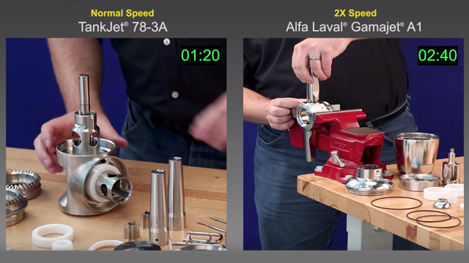 TankJet 78 Vs Alfa Laval Gamajet A1 Disassembly and Assembly