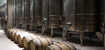wine barrels
