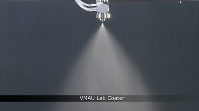 54200 VMAU Lab Coater Nozzle Spraying