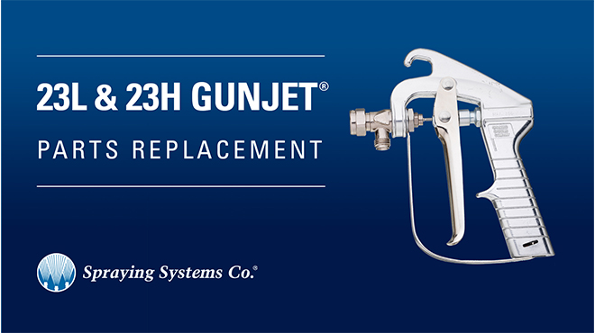 23L & 23H GunJet pistola de pulverização GunJet