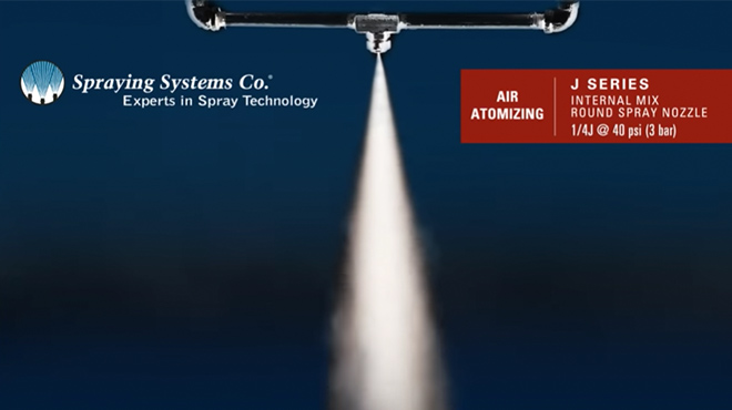 J Series Air Atomizing Nozzle Spraying