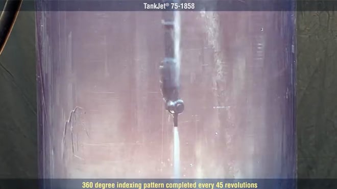 TankJet 75 Tank Cleaning spraying