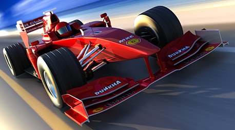 Formula 1 car developed with AutoJet spray system