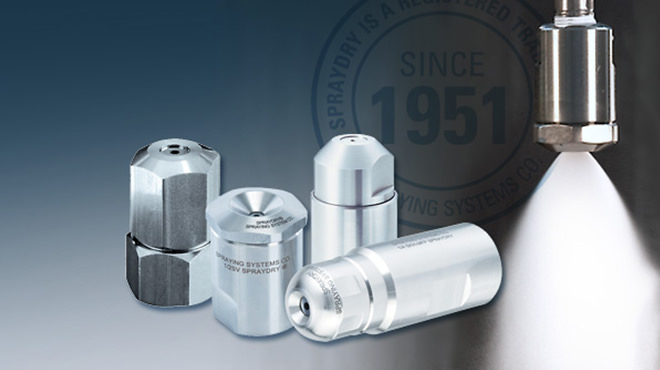 SprayDry nozzle range