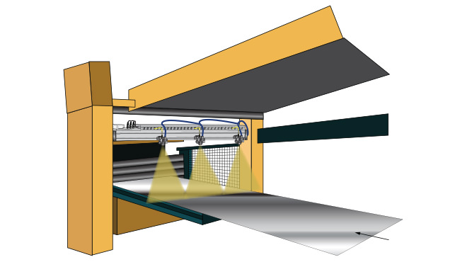 Automotive metal sheets spray application