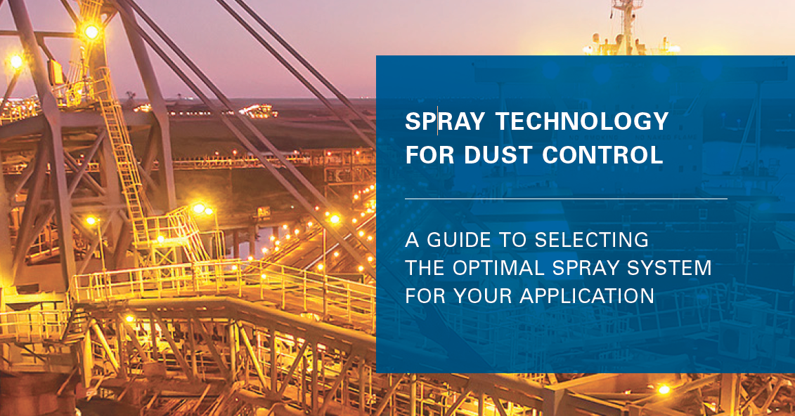 Spray technology for dust control