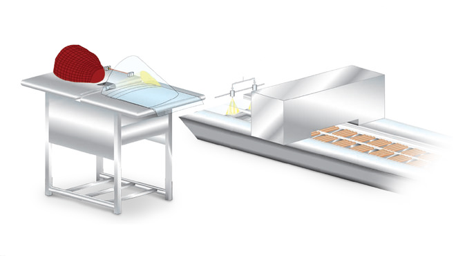 Antimicrobial packaging spray application