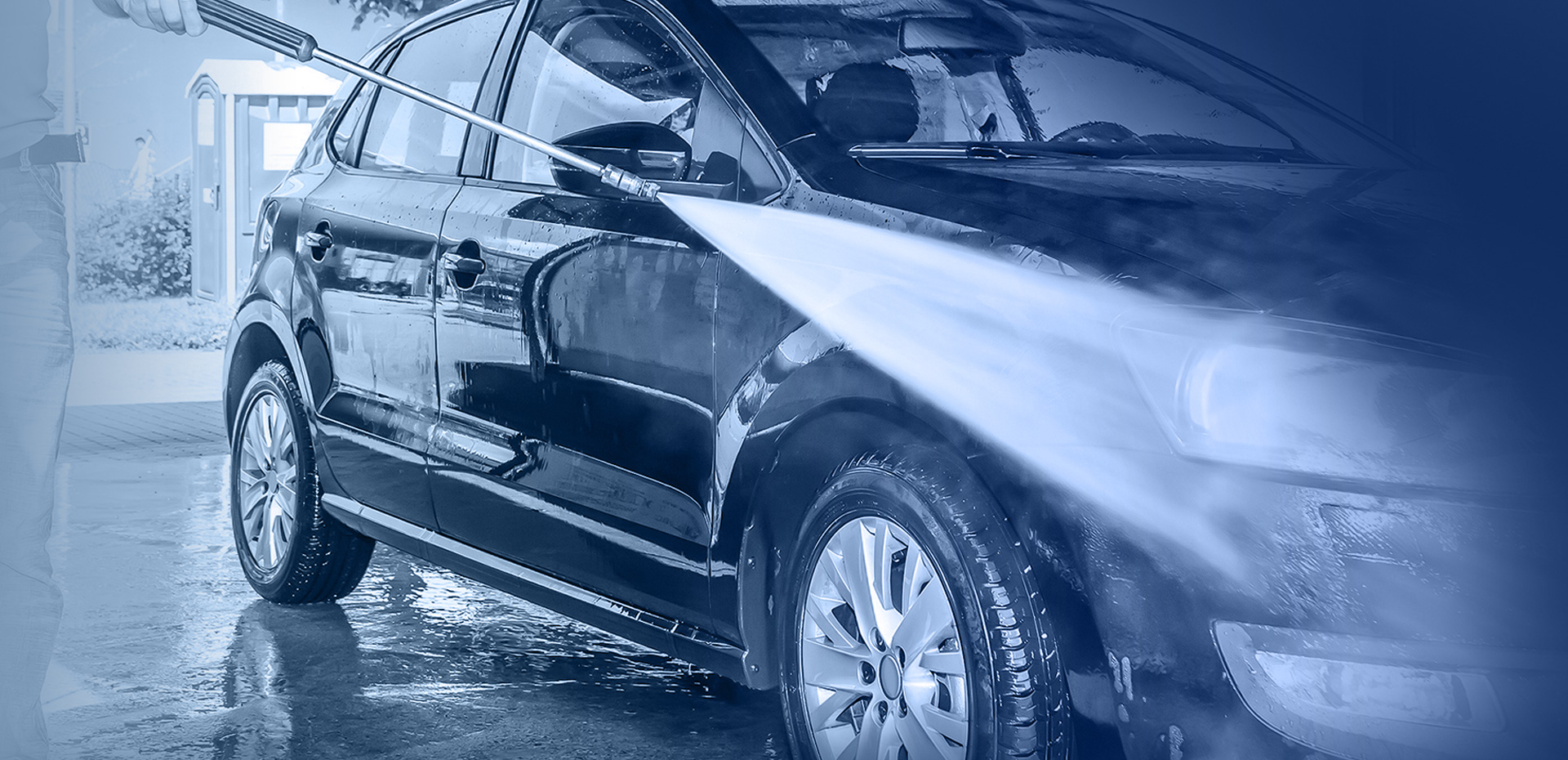 car being washed