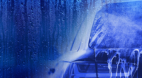 car being washed