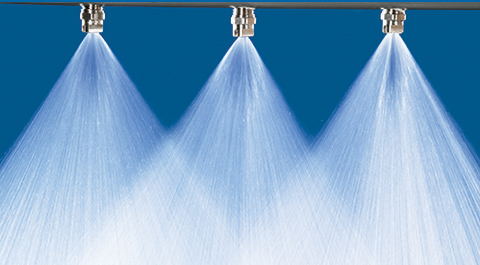 spray nozzles spraying