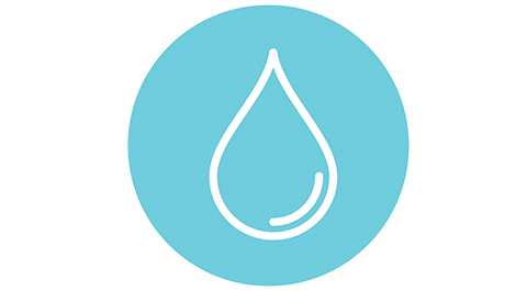 line drawing of a water drop
