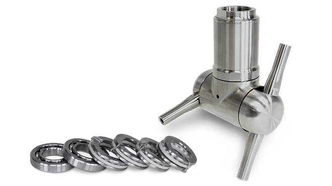 TankJet 67 next to quick-replace ball bearings