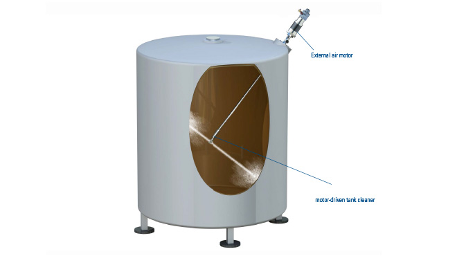 Cleaning tank application drawing