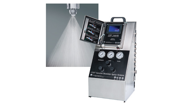 AutoJet 1550 controller with spraying nozzle