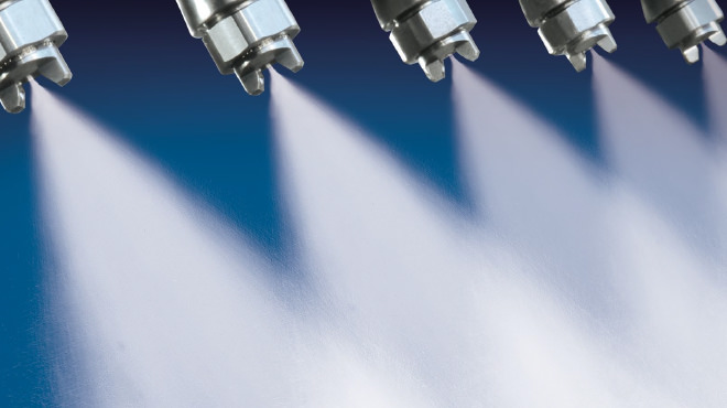 Nozzles spraying