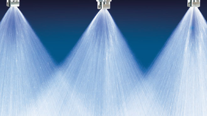 Nozzles spraying